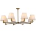 Люстра на штанге Illumico IL0501-8P-79 BRASS