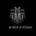 Бра Illuminati MB09006053-2A chrome/smoky
