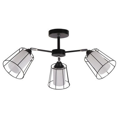 Люстра на штанге Imex MD.24380 MD.24380-3-S BK+CH
