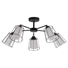 Люстра на штанге Imex MD.24380 MD.24380-5-S BK+CH