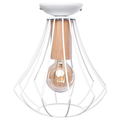 Накладной светильник Imex MD.9053 MD.9053-1-S-WH+WOOD