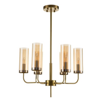 Люстра на штанге Indigo Balletto 13014/6R Brass V000252