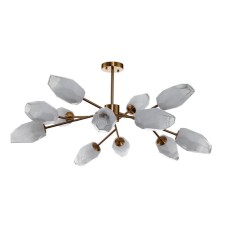 Люстра на штанге Indigo Boccio 13003/12C Brass V000005