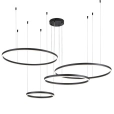 Подвесная люстра Indigo Galass 14001/4P Black V000034L