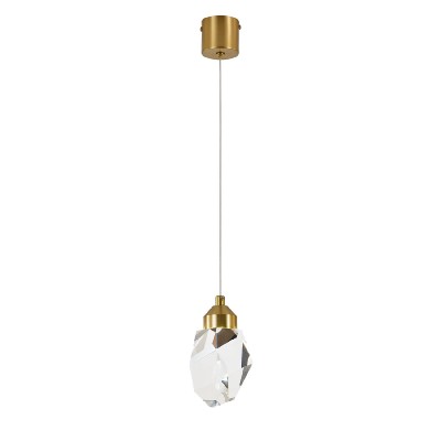 Подвесной светильник Indigo Cristallo 12053/1P Brass V000132L
