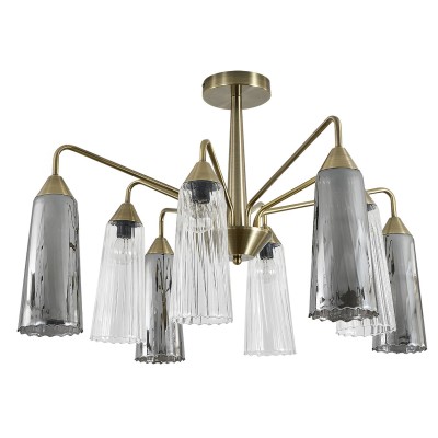 Люстра на штанге Indigo Campana 13028/8R Brass