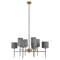 Люстра на штанге Indigo Plisse 13033/8R Brass