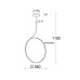 Подвесная люстра Italline IT013-6025 white 3000K