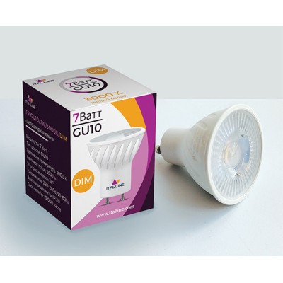 Светодиодная диммируемая лампа Italline TP GU10/7W/3000K DIM