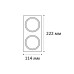 Двойная рамка Italline IT08-8034 white