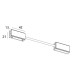 Коннектор гибкий угловой Italline Fantom IT010-4012 black