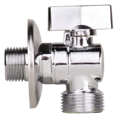 Кран шаровый угловой для подключения сантехнических приборов НН НР 1/2*3/4 (JIF 261) уп 20 шт