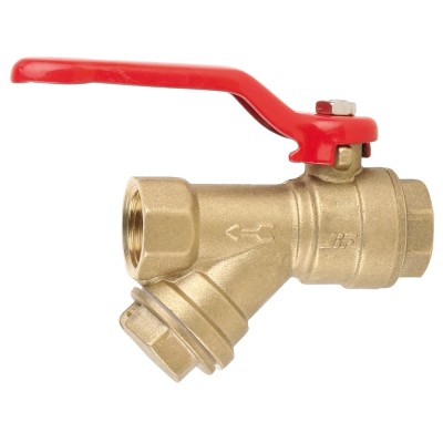 Кран шаровый с фильтром 