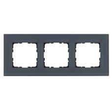Рамка 3-постовая, стекло Маренго Jasmart G-Glass G1003GC