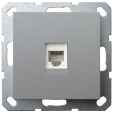 Интернет розетка Jasmart цвет алюминий разъем RJ45 (8/8) G6105S