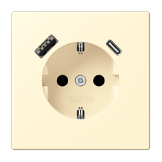 Розетка 2K+З USB Typ AC Jung LC1520-15CA201