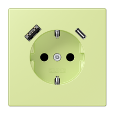 Розетка 2K+З USB Typ AC Jung LC1520-15CA222