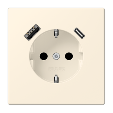 Розетка 2K+З USB Typ AC Jung LC1520-15CA245