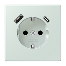 Розетка 2K+З USB Typ AC Jung LC1520-15CA215