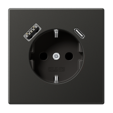 Розетка 2K+З USB Typ AC Jung AL1520-15CAAN