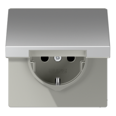 Розетка штепсельная Schuko Jung AL1520NKL