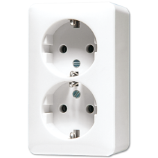 Розетка штепсельная Schuko Jung 6020KIAWW