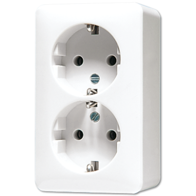 Розетка штепсельная Schuko Jung 6020KIAWW