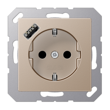 Розетка 2K+З USB Typ A Jung A1520-18ACH