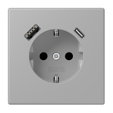 Розетка 2K+З USB Typ AC Jung LC1520-15CA204