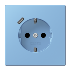 Розетка 2K+З USB Typ C Jung LC1520-18C256