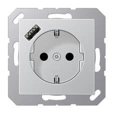 Розетка 2K+З USB Typ A Jung A1520-18AAL