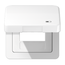 Рамка с подпружиненной крышкой для USB-механизмов Jung CD590KLUSBWW