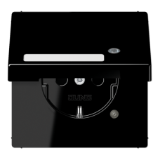 Розетка Schuko с крышкой Jung LS1520NAKLKOSW
