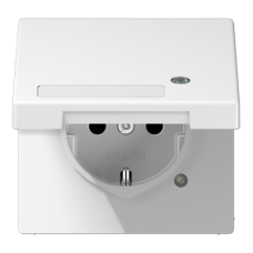 Розетка Schuko с крышкой Jung LS1520NAKLKOWW