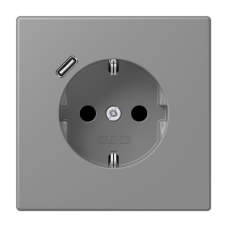Розетка 2K+З USB Typ C Jung LC1520-18C203