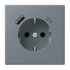 Розетка 2K+З USB Typ AC Jung LC1520-15CA251