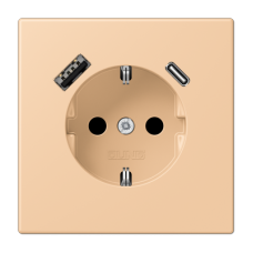 Розетка 2K+З USB Typ AC Jung LC1520-15CA237