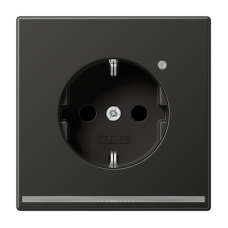 Розетка Schuko с LED подсветкой Jung AL1520-OANLNW