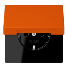 Розетка 2K+З с крышкой Jung LC1520BFKL260