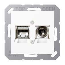 Розетка Smart TV Jung MMDA4521WW