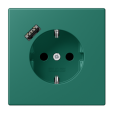 Розетка 2K+З USB Typ A Jung LC1520-18A216