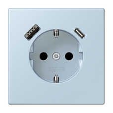 Розетка 2K+З USB Typ AC Jung LC1520-15CA208