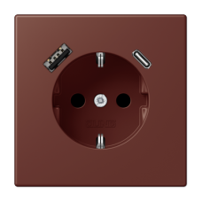 Розетка 2K+З USB Typ AC Jung LC1520-15CA235