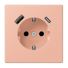 Розетка 2K+З USB Typ AC Jung LC1520-15CA231