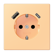 Розетка 2K+З USB Typ AC Jung LC1520-15CA258
