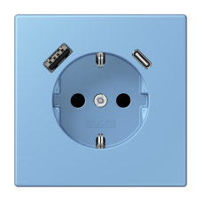 Розетка 2K+З USB Typ AC Jung LC1520-15CA256