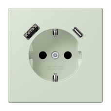 Розетка 2K+З USB Typ AC Jung LC1520-15CA218