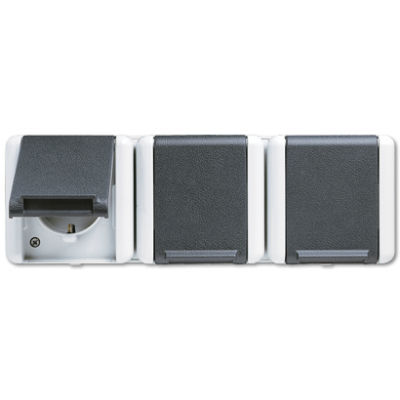 Розетка Schuko трехместная Jung 8230W
