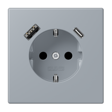 Розетка 2K+З USB Typ AC Jung LC1520-15CA257