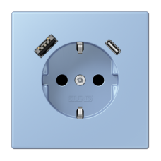 Розетка 2K+З USB Typ AC Jung LC1520-15CA207